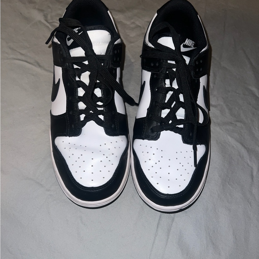 Nike Black and White Dunk Sneakers Classic Design